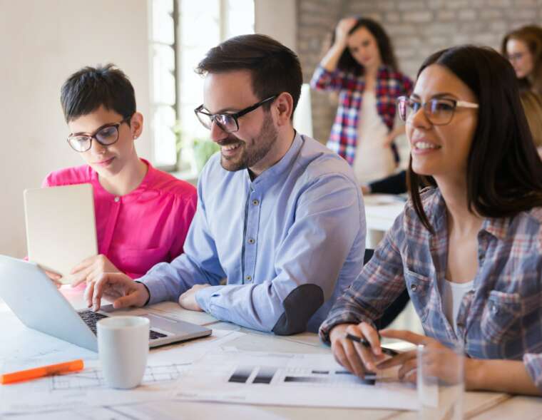 Students College University Education attending lecture